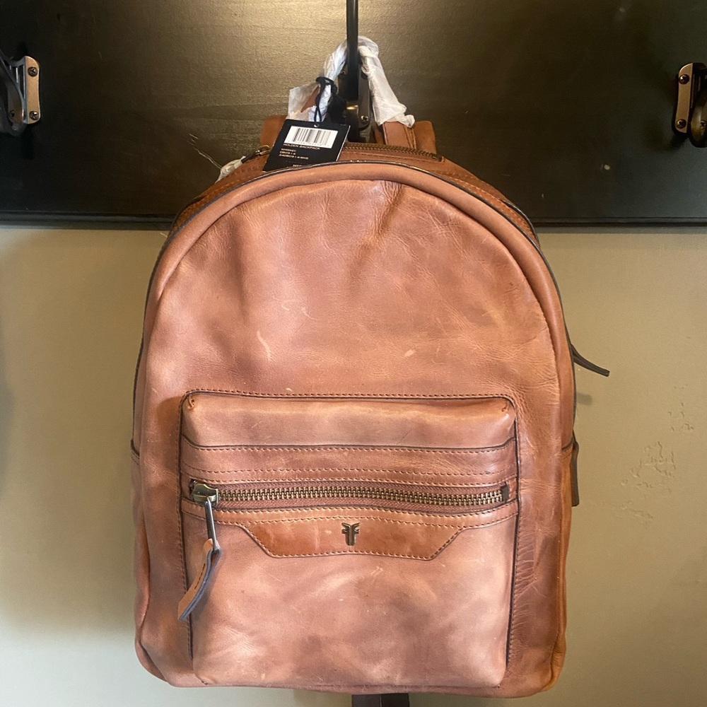 NEW Frye Holden Whiskey Leather Backpack